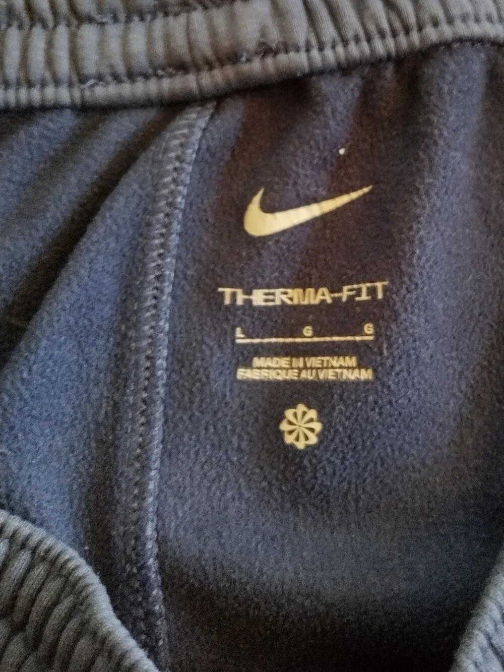 Men's Niki Terma-Fit Athletic Pants Large Navy Blue